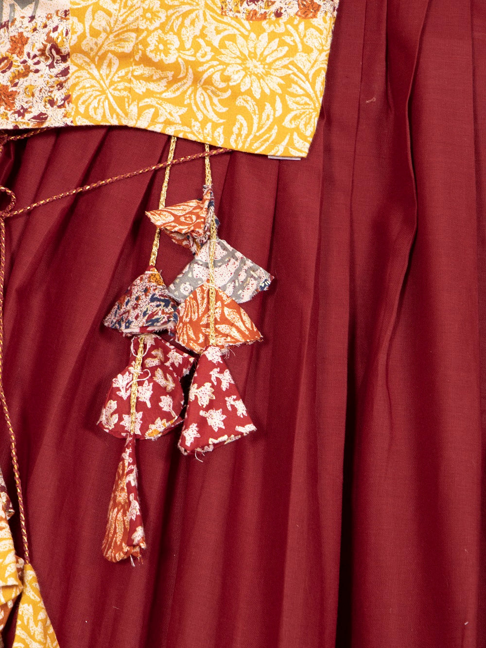 Maroon Color Pure Cotton Chaniya Choli Set