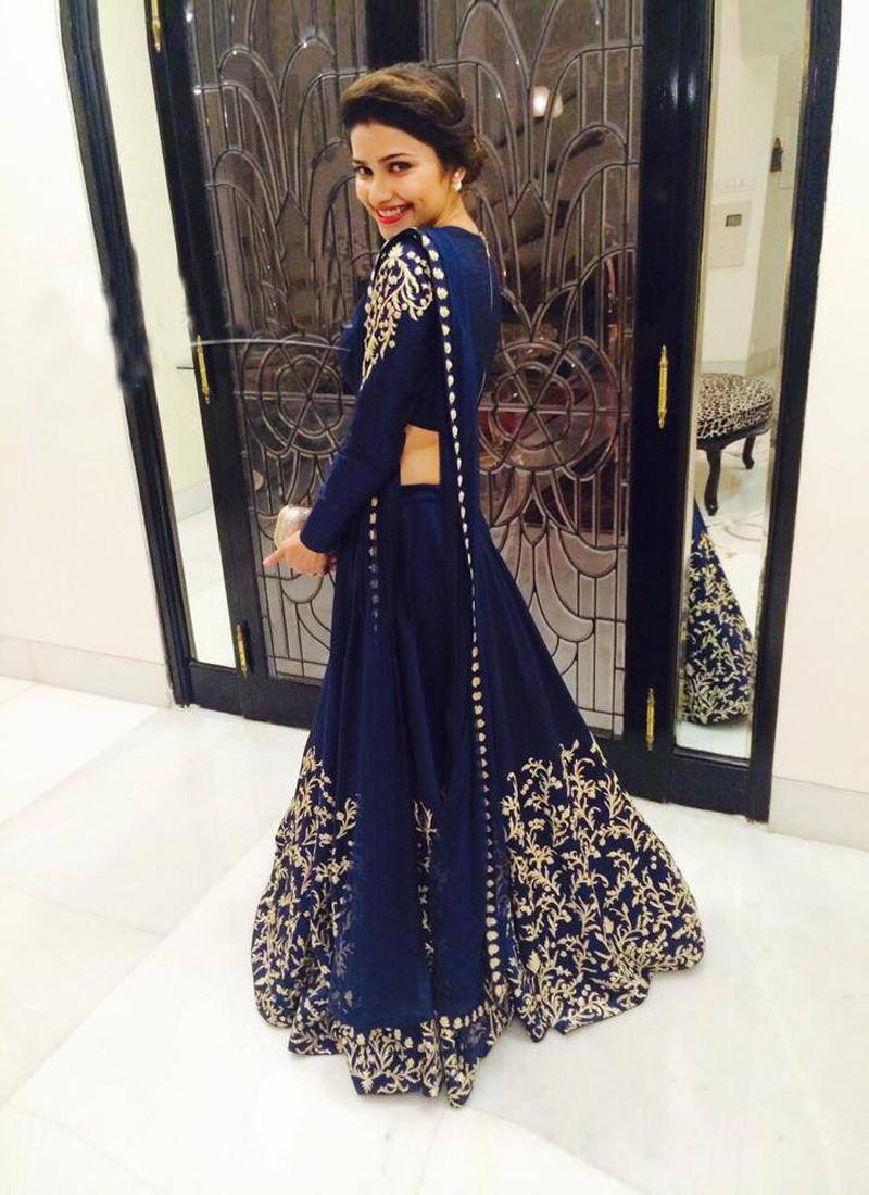 Navy Blue Color Party Wear Designer Lehenga Choli