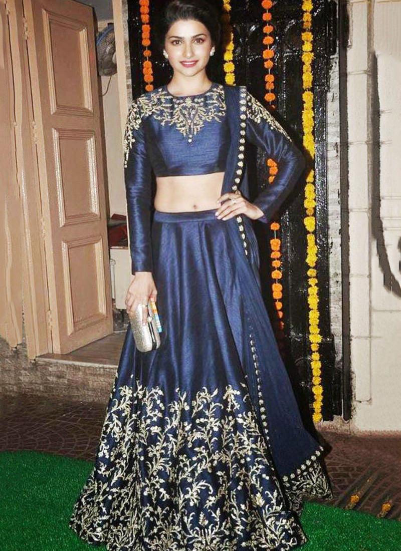 Navy Blue Color Party Wear Designer Lehenga Choli