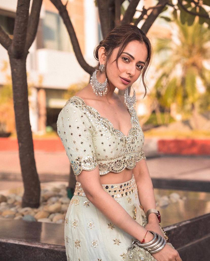 Pastel Sky Elegant Mulberry Silk Lehenga Set with Exquisite Detailing