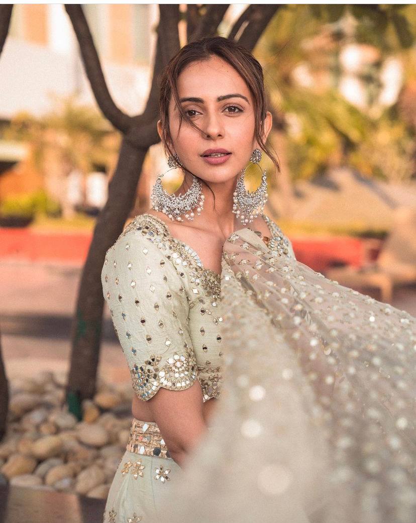 Pastel Sky Elegant Mulberry Silk Lehenga Set with Exquisite Detailing