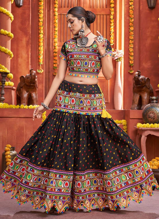 Patola Print Black Color Navrati Chaniya Choli