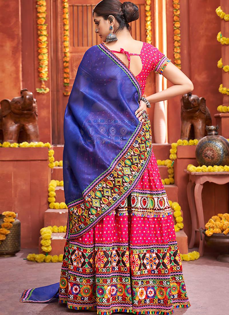 Patola Print Rani Pink Navrati Chaniya Choli