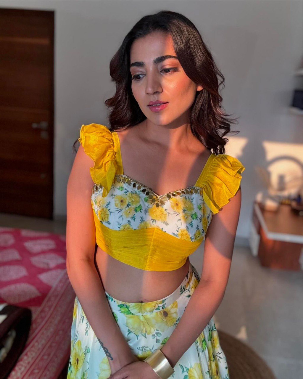 Yellow Elevate Your Wardrobe with Exclusive Floral Lehenga