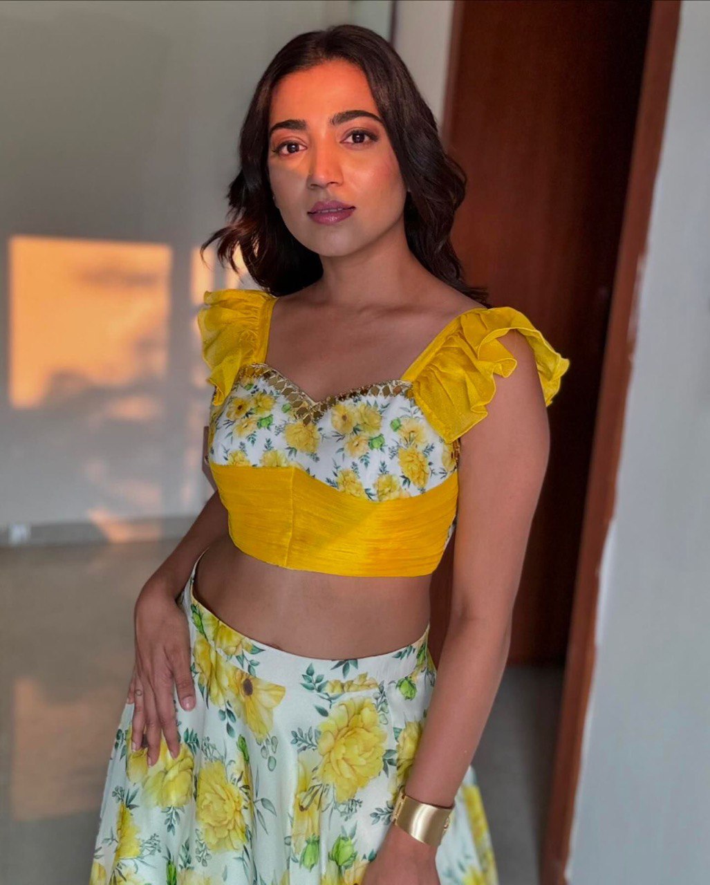 Yellow Elevate Your Wardrobe with Exclusive Floral Lehenga