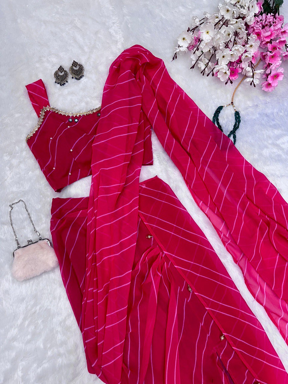 Pink Exclusive Fish Skirt Style Outfit