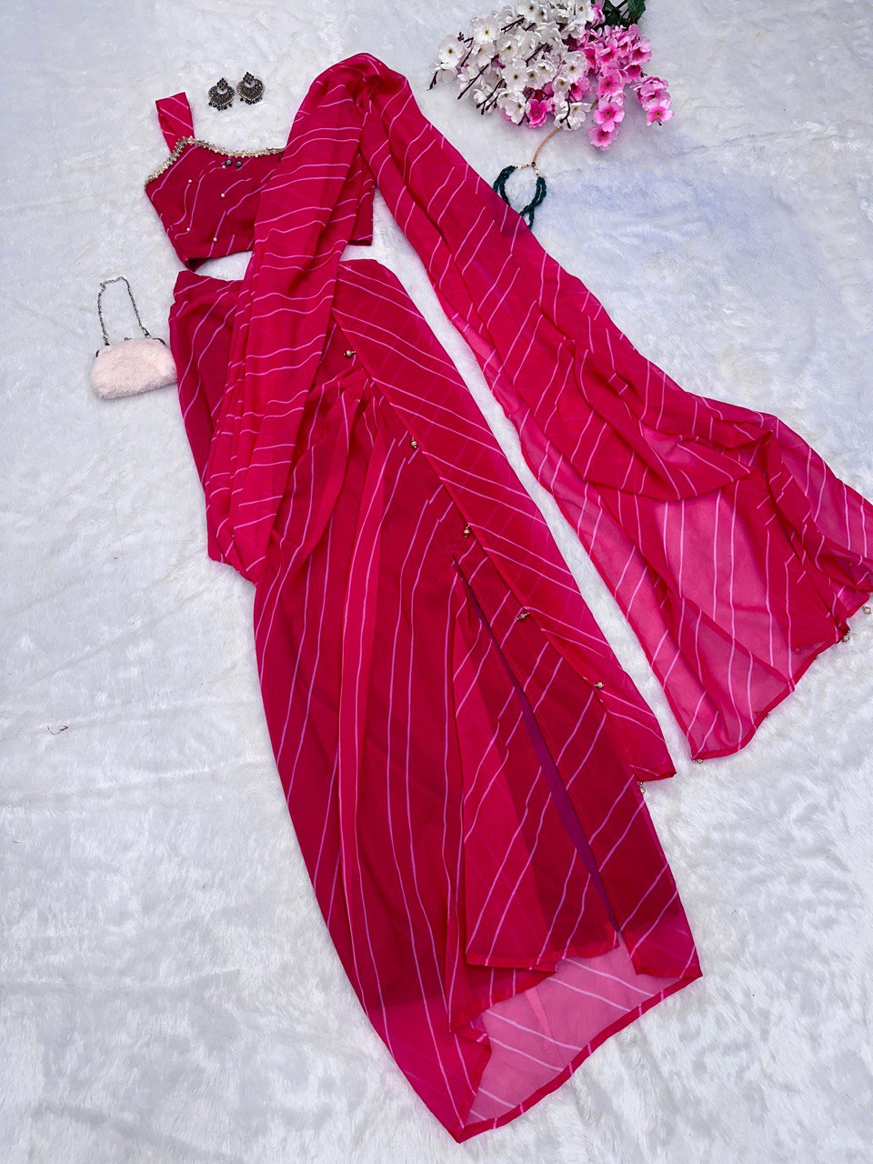 Pink Exclusive Fish Skirt Style Outfit