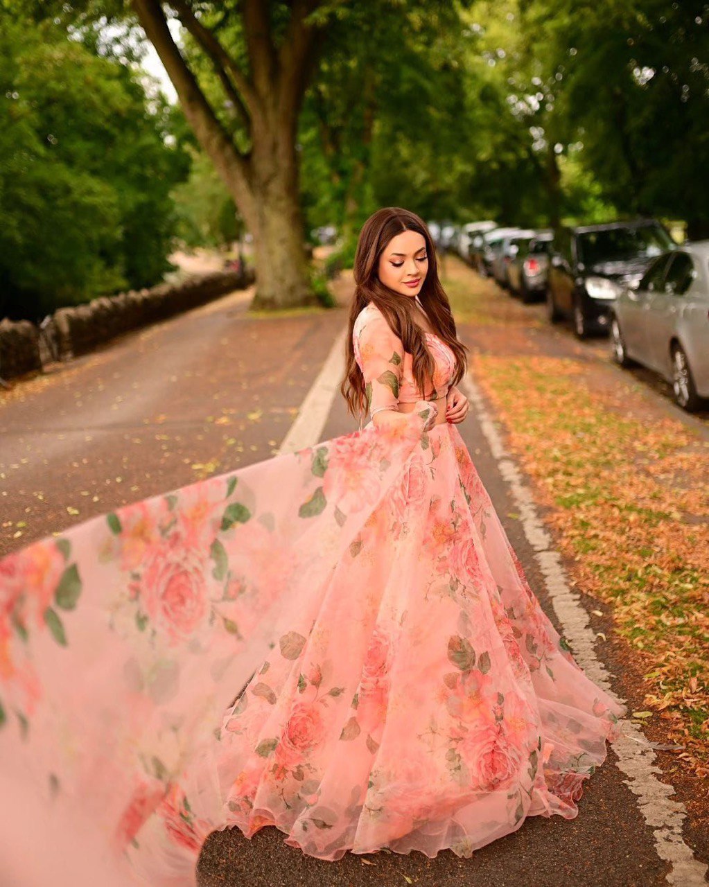 Peach Experience Timeless Elegance with Our Exclusive Floral Lehenga Design