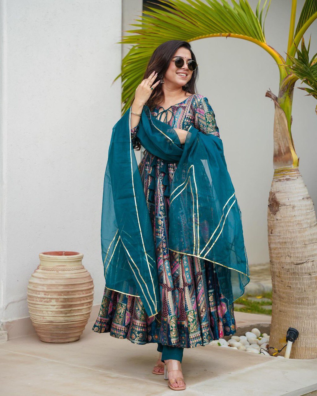 Multicolour Experience Unmatched Elegance with Our Exclusive Anarkali Gown Design