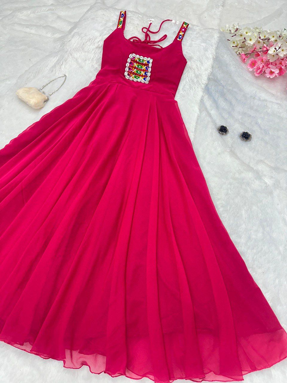 Pink Celebrate Navratri in Style with Our Exclusive Anarkali Gown
