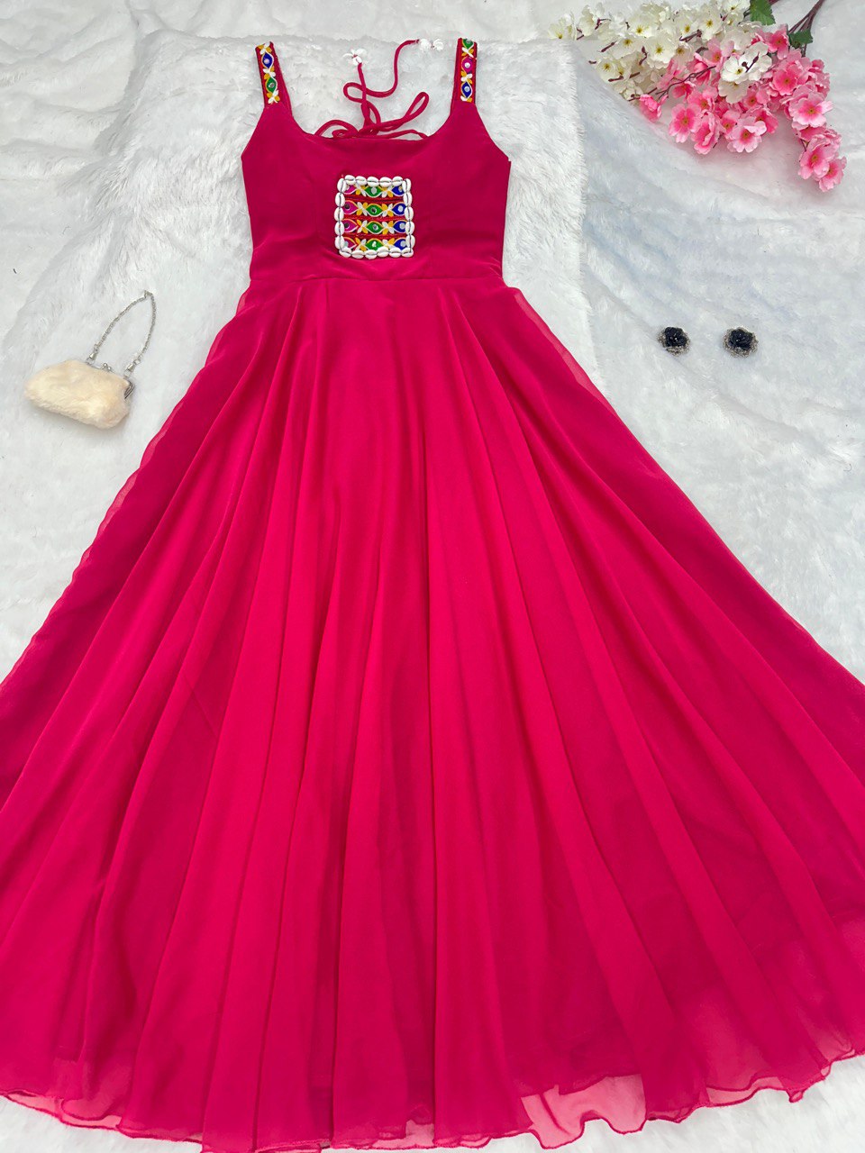 Pink Celebrate Navratri in Style with Our Exclusive Anarkali Gown