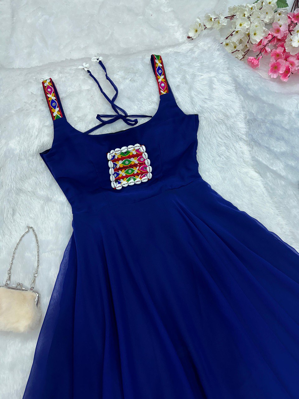 Blue Celebrate Navratri in Style with Our Exclusive Anarkali Gown
