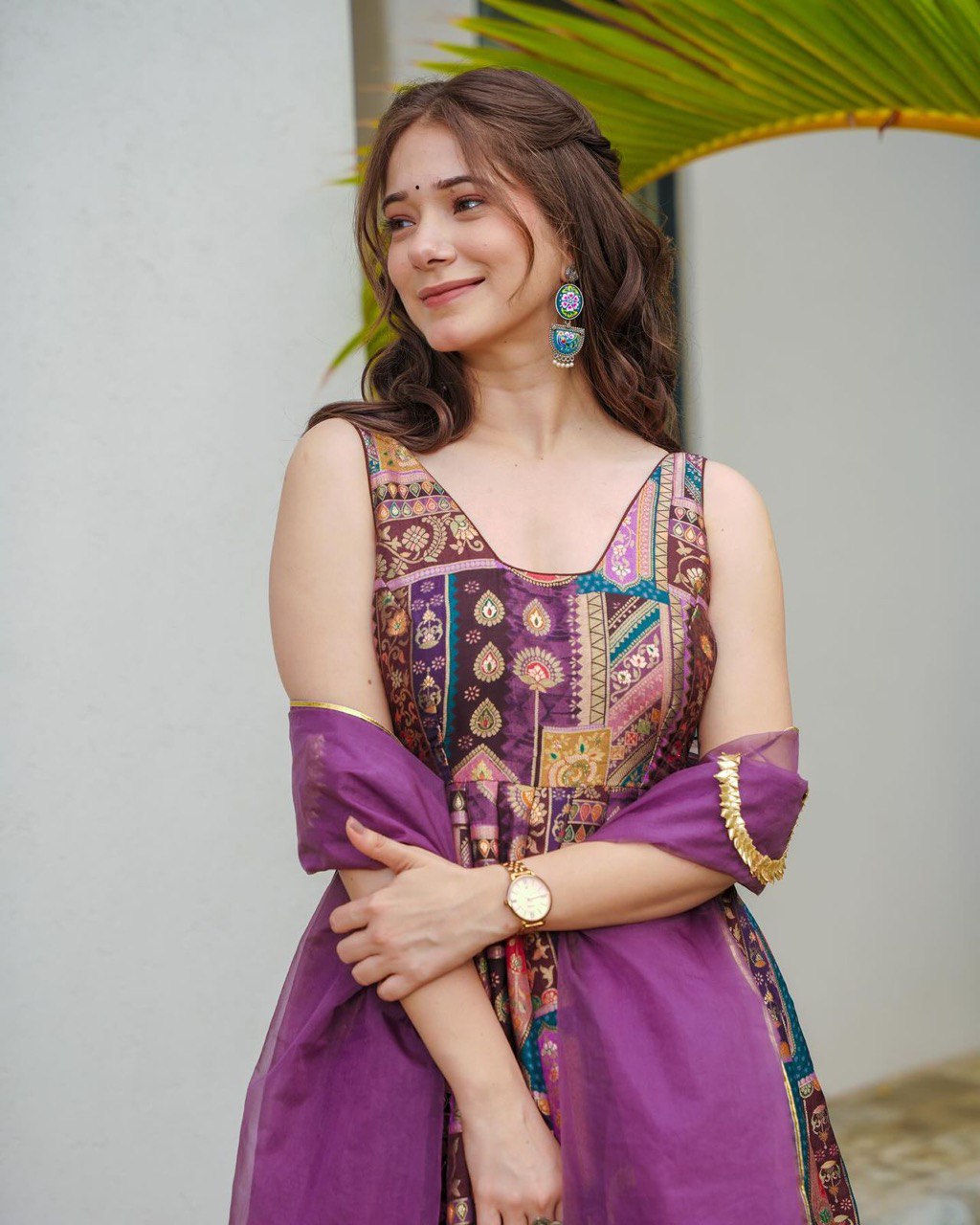 Multicolor Unveil Your Elegance with Our Exclusive Jimmy Organza Anarkali Gown