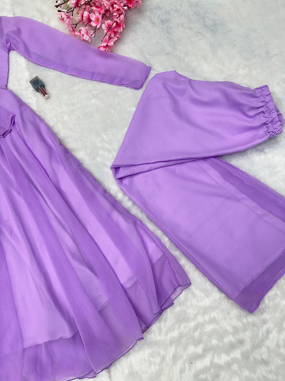 Purple Elevate Your Style with Our Exclusive Georgette Anarkali Design