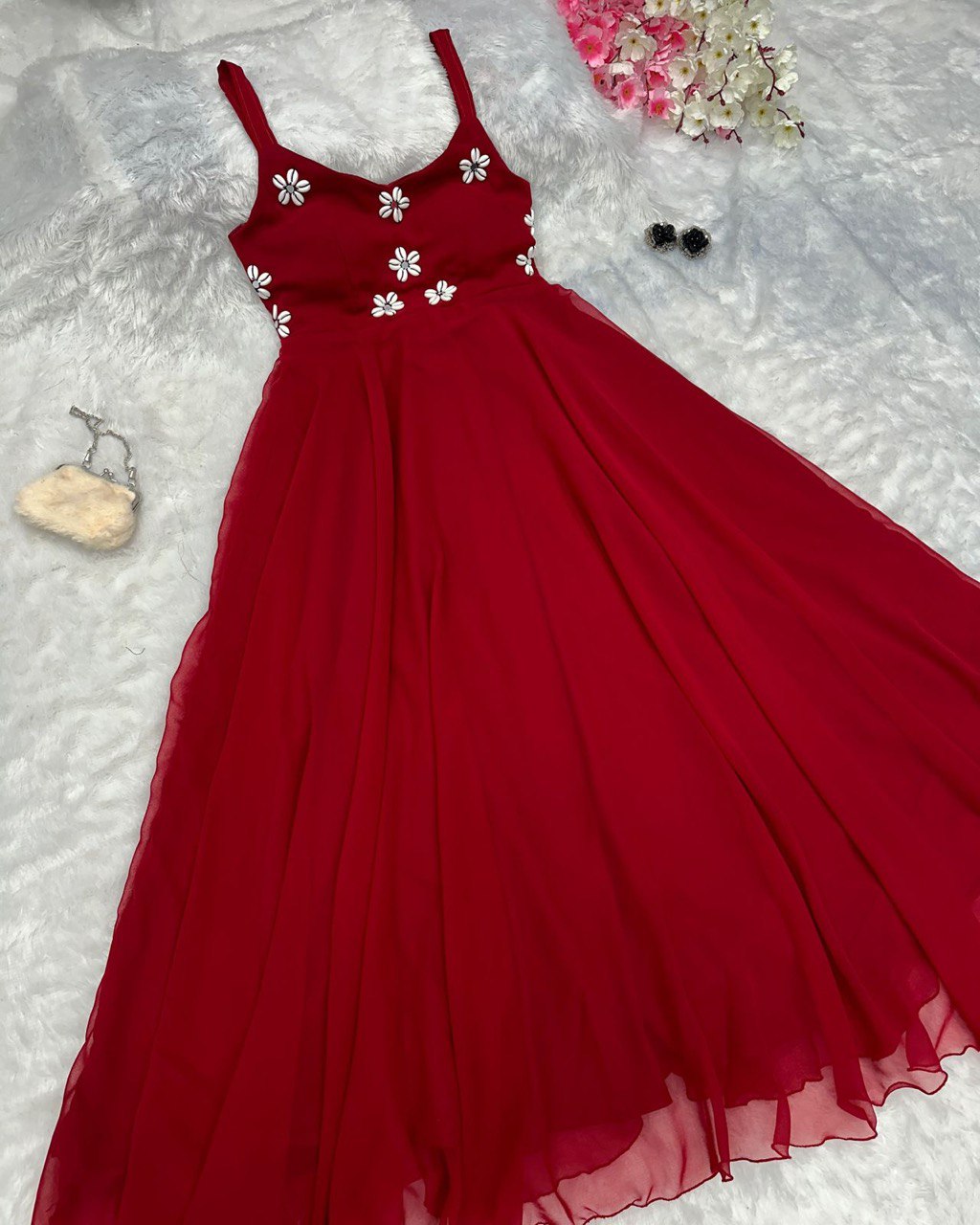 Red Celebrate Navratri in Style with Our Exclusive Anarkali Gown