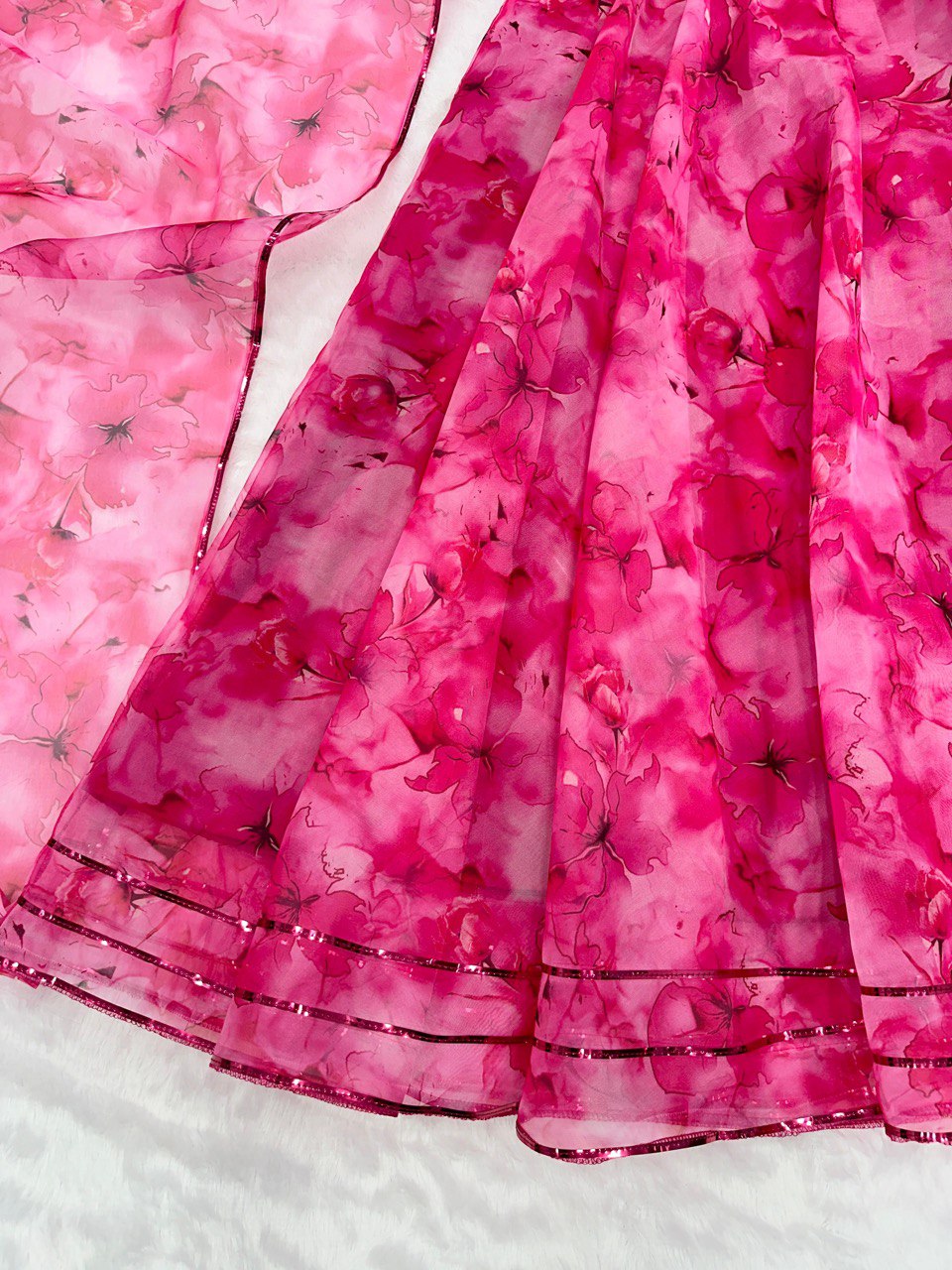 Pink Experience Timeless Elegance with Our Exclusive Organza Lehenga Set