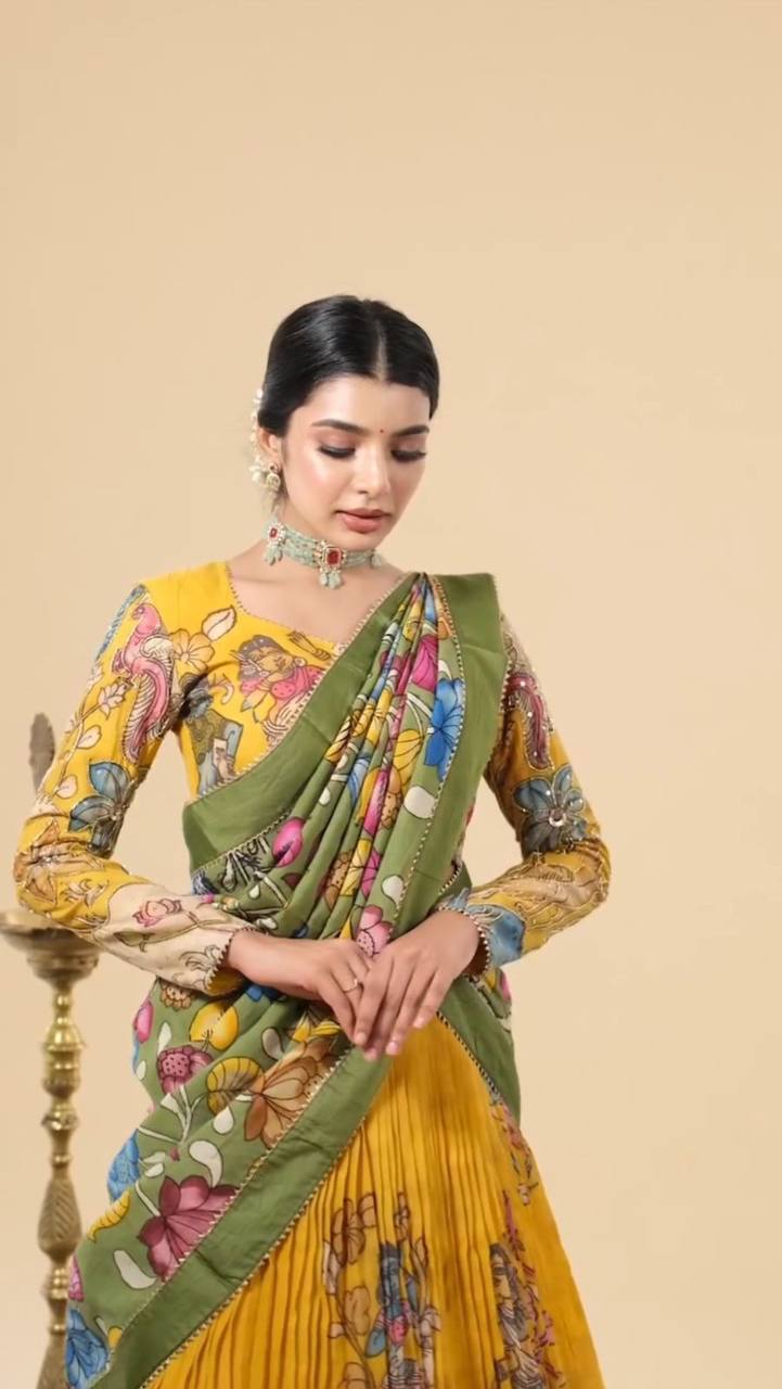 Heritage reimagined kalamkari lehengas with a modern twist