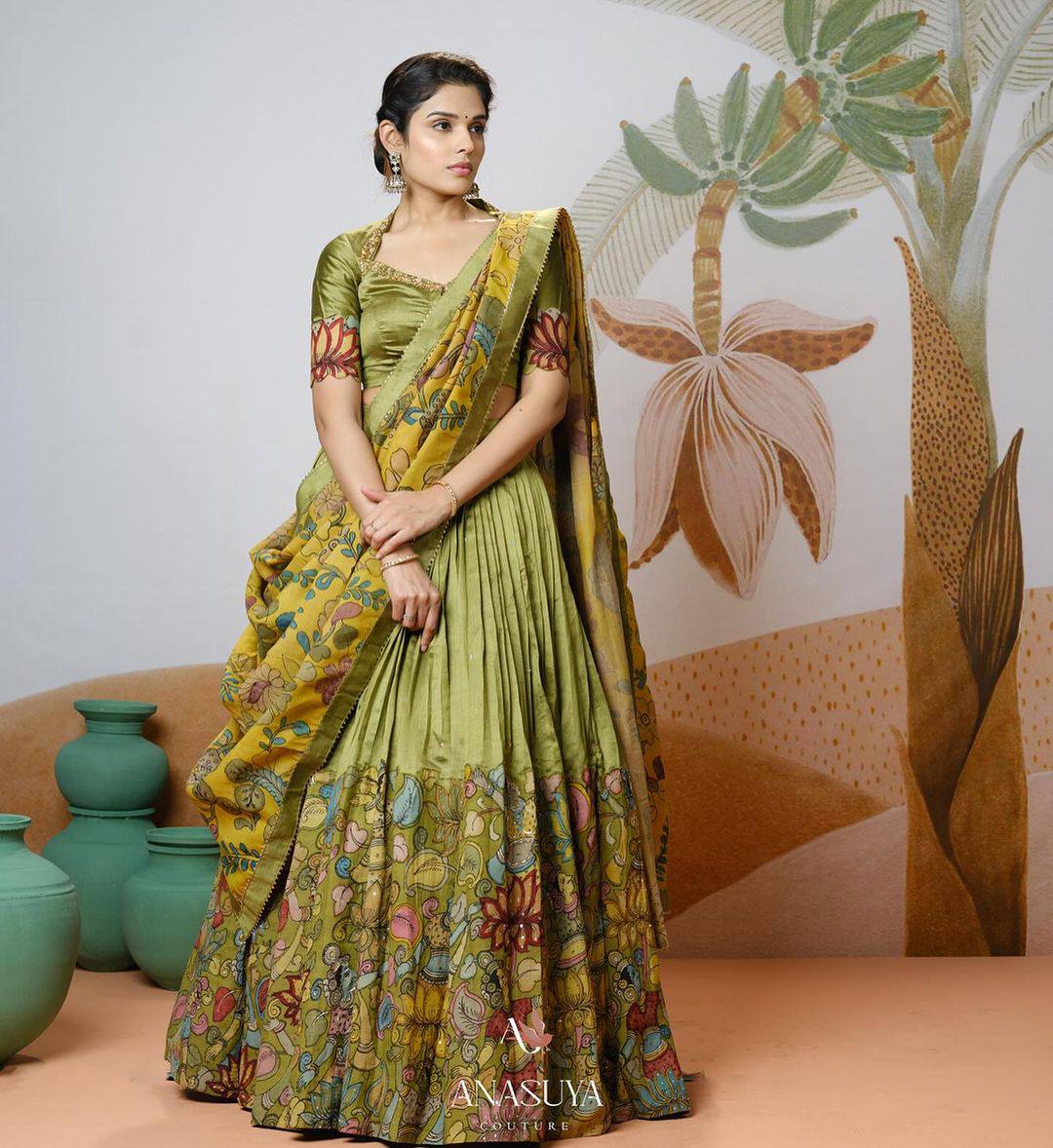 Artful grace kalamkari lehengas for the modern bride
