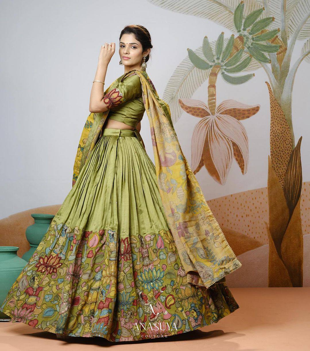 Artful grace kalamkari lehengas for the modern bride mameraa