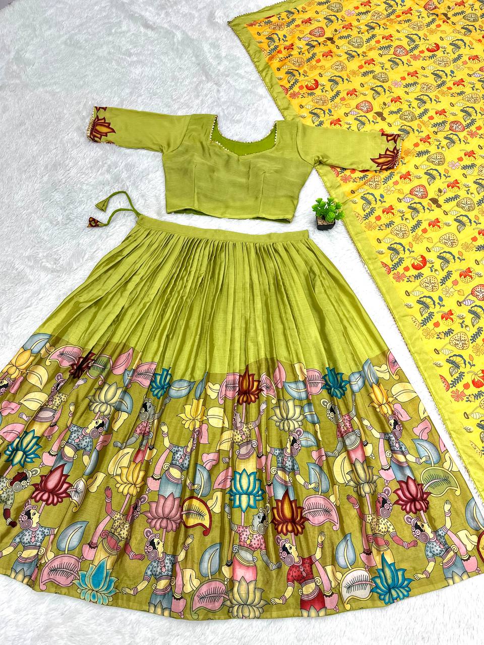 Artful grace kalamkari lehengas for the modern bride