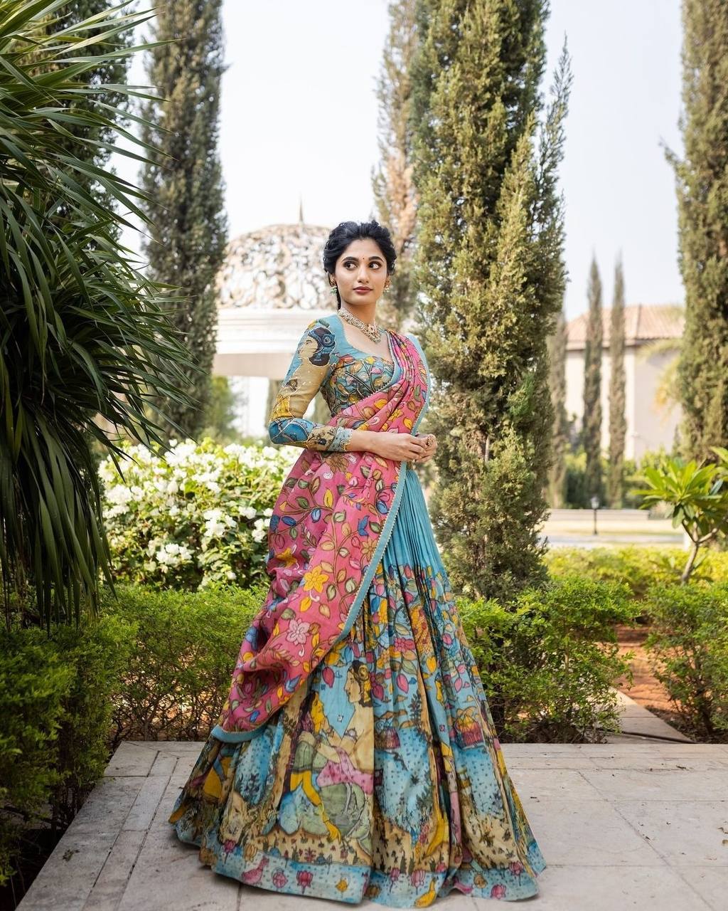 Ethereal kalamkari where art meets bridal dreams mameraa