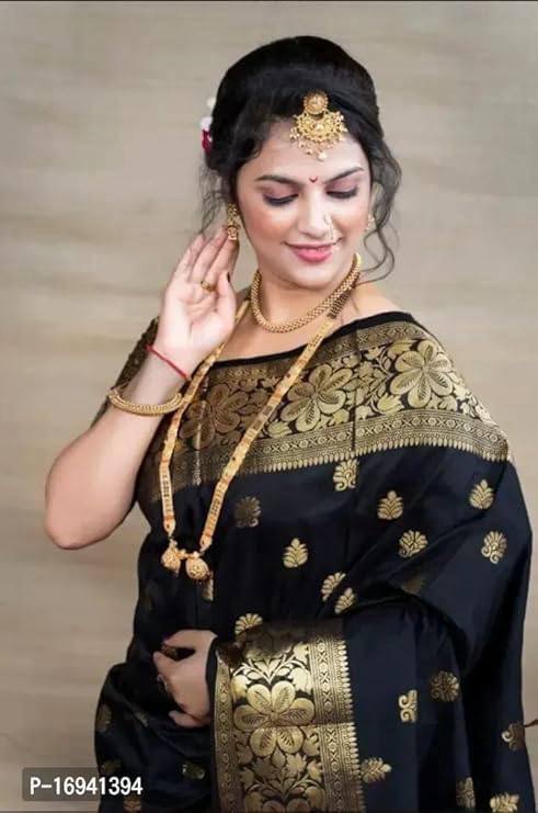 Glamgait Soft Lichi Silk Jacquard Saree
