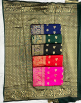 Glamgait Soft Lichi Silk Jacquard Saree