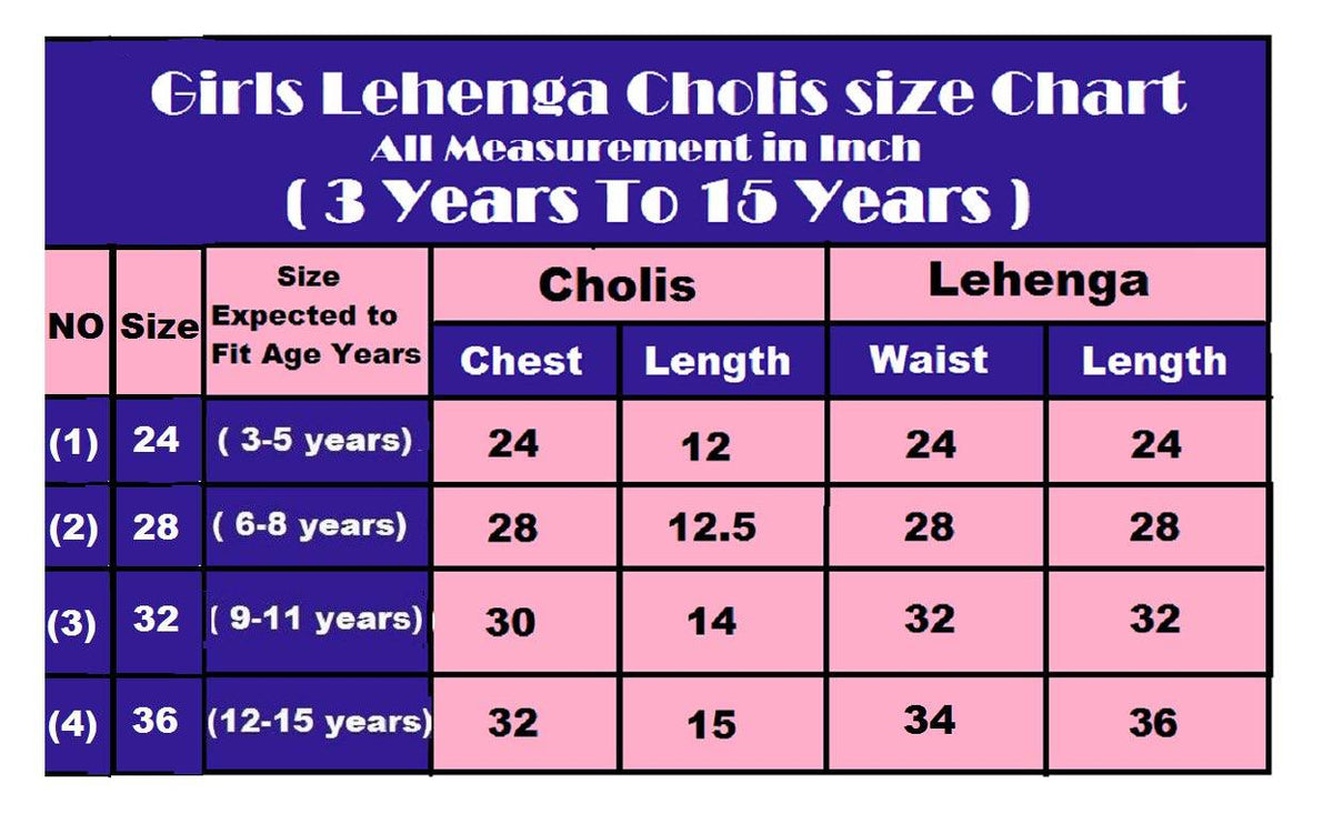 Girls Royal Blue Traditional Printed Lehenga Choli Set with Yellow Flair