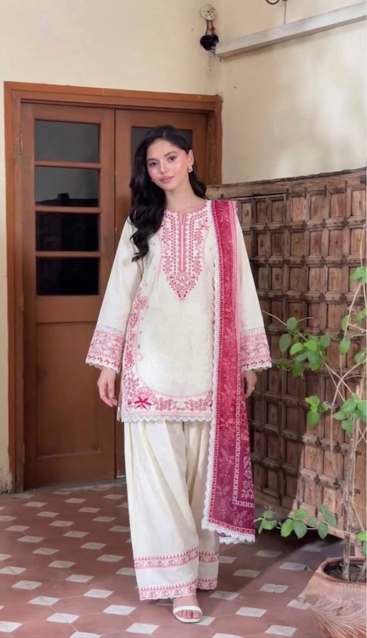 Pink Designer Farshi Palazzo Suit