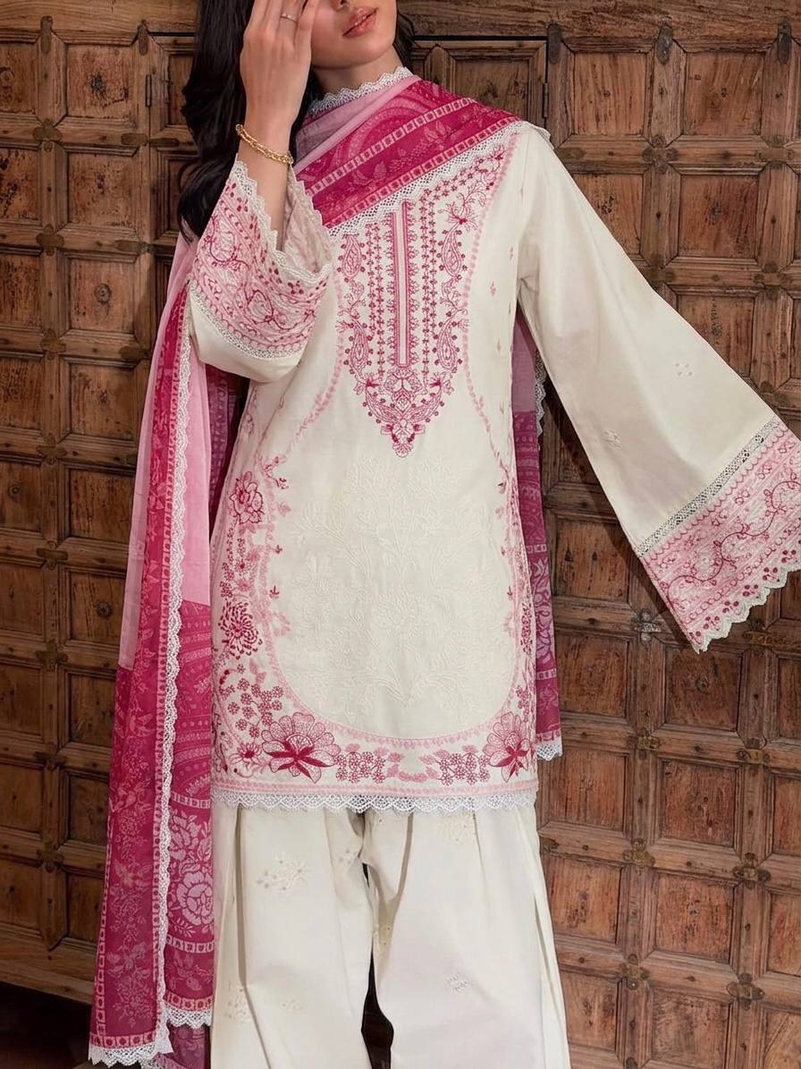 Pink Designer Farshi Palazzo Suit