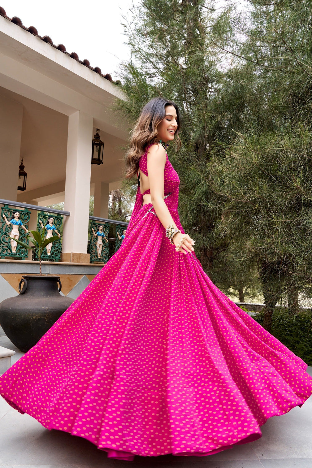 Pink Festive Glow Lehenga Set