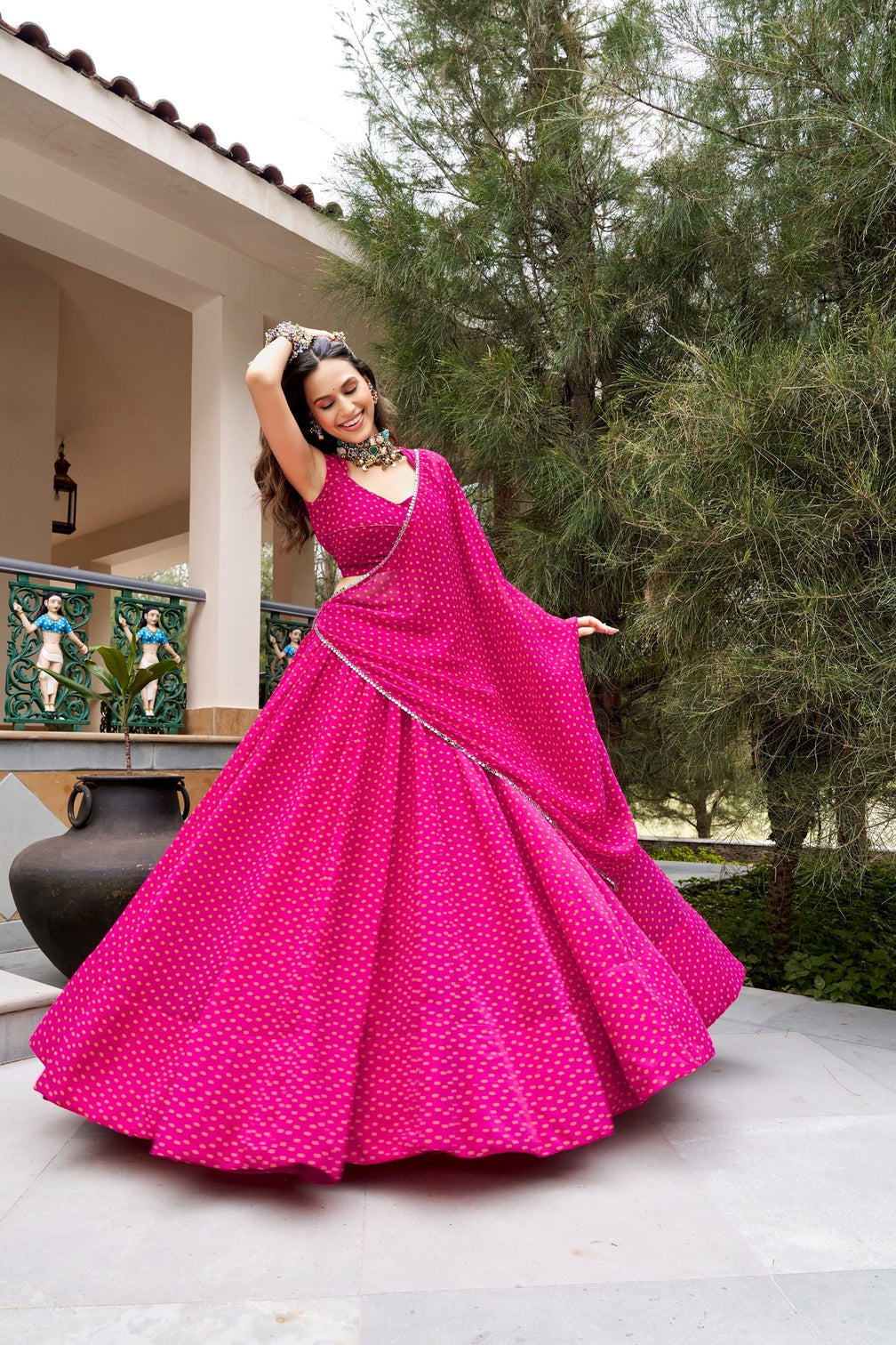 Pink Festive Glow Lehenga Set
