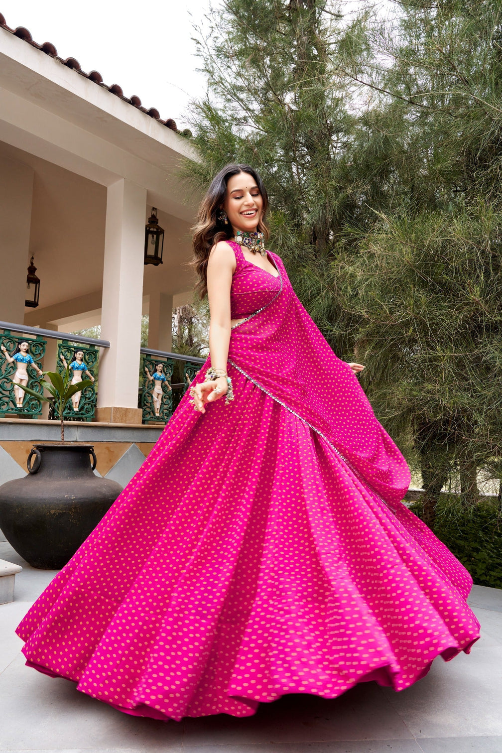 Pink Festive Glow Lehenga Set