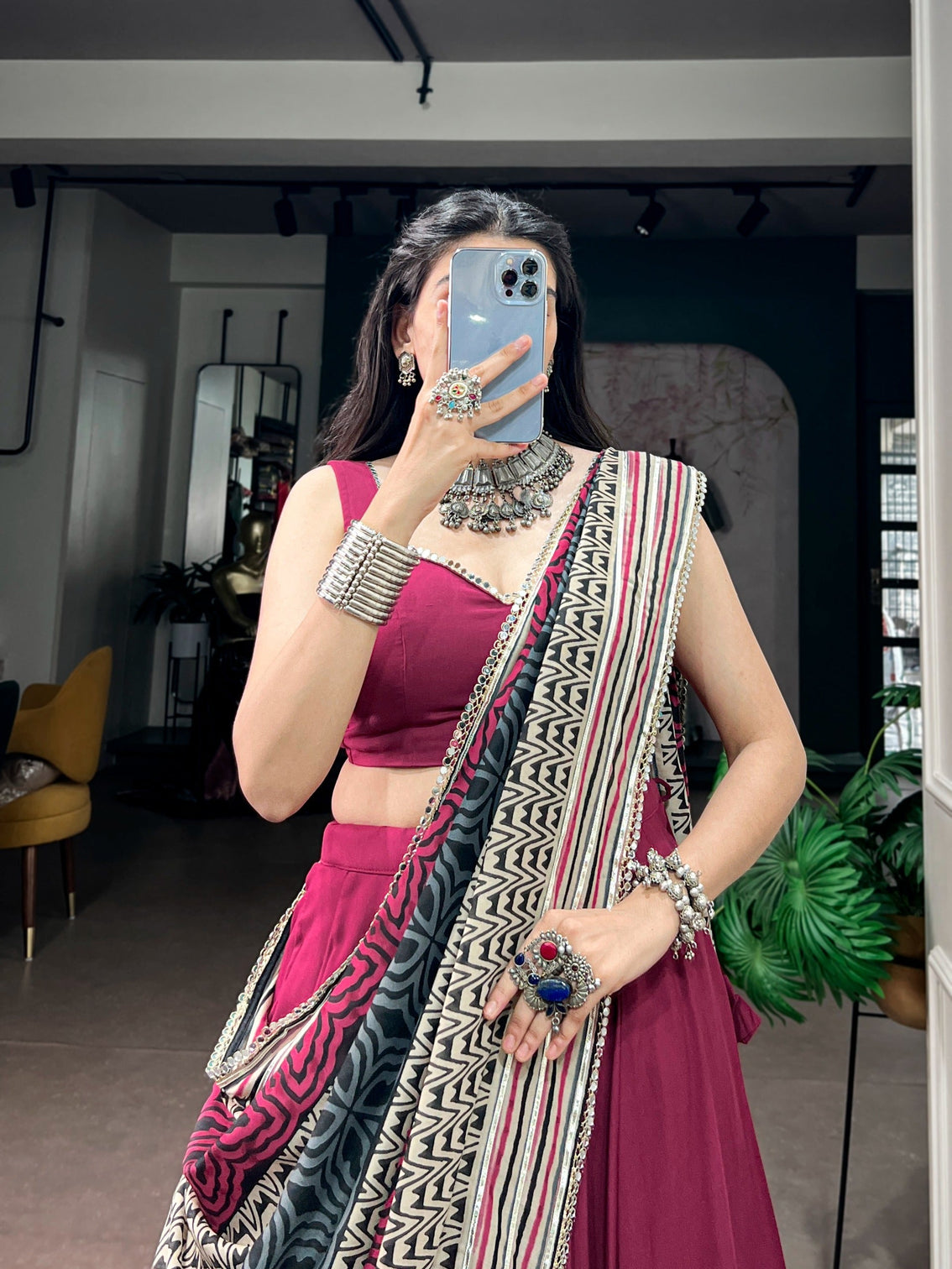 Pink Rayon Lehenga Choli Ethnic Wear