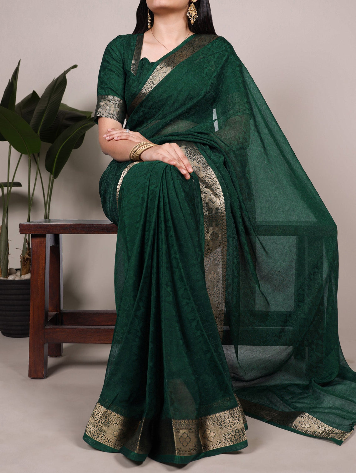 Poly Shimmer Zari Weaving Saree with Matching Unstitched Blouse Piece – Festive & Wedding Party Wear Saree for Women