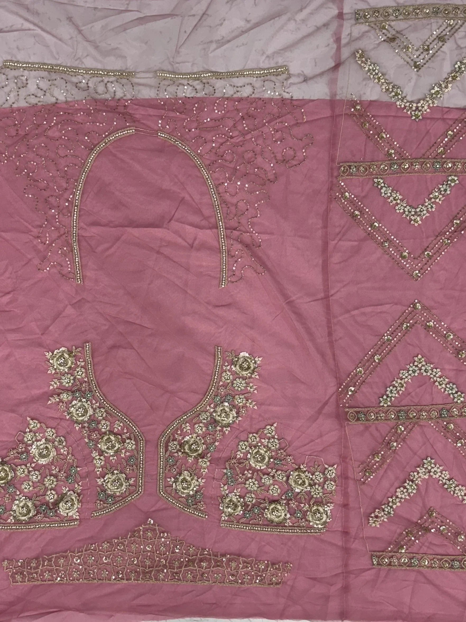 Precious Rose Pink Zircon Work Net Bridesmaid Lehenga Choli With Dupatta