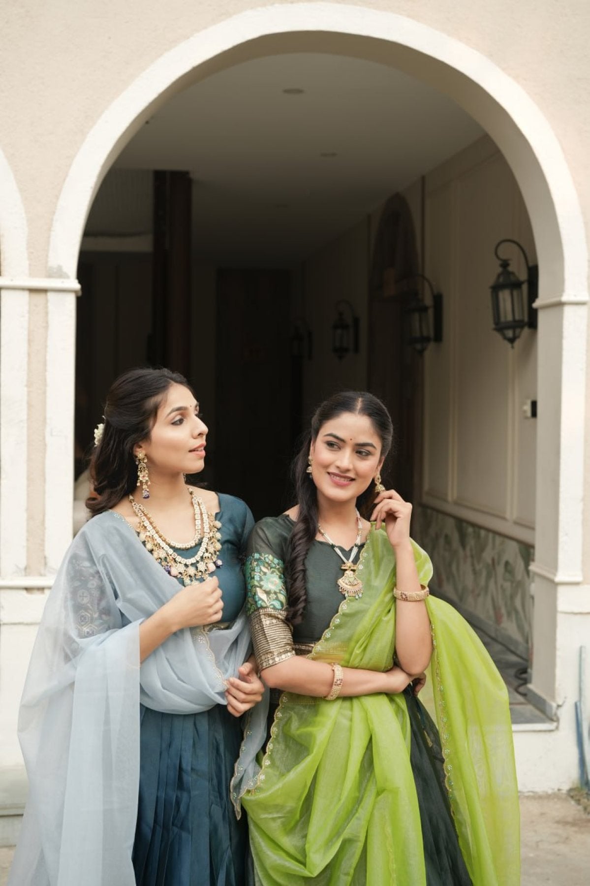 Silk Lehenga with Weaving Border and Zari Work for Bridal Functions