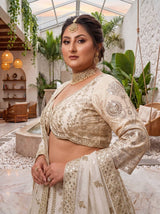 Chinon Silk Plus Size Lehenga Choli with Zari Sequins Embroidery