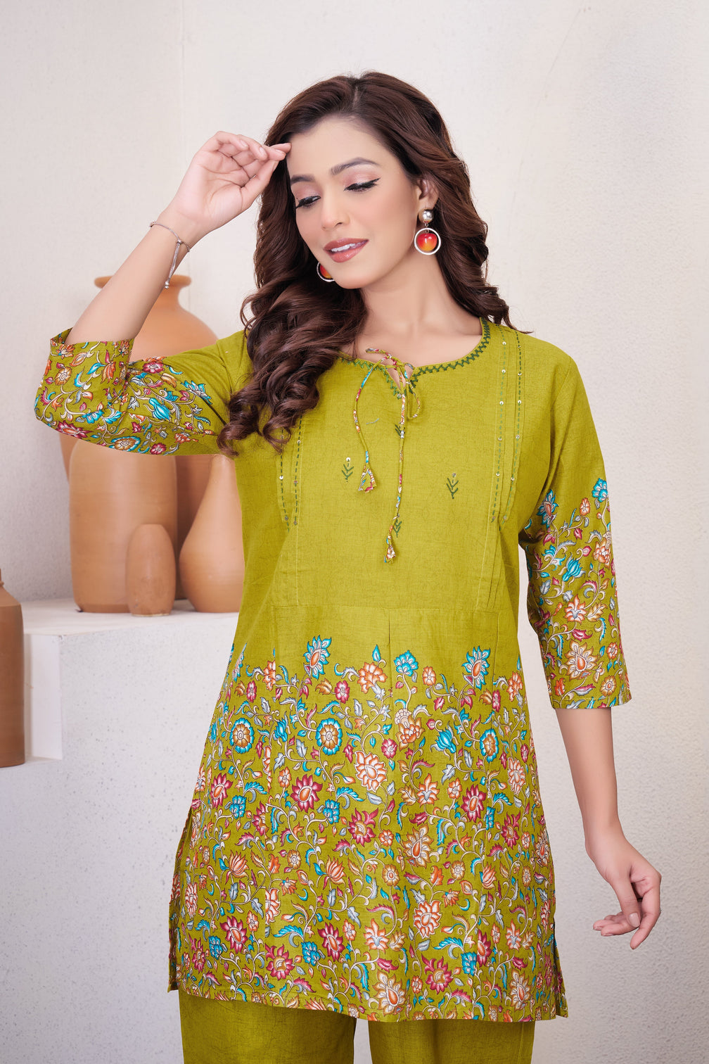 Pure Cotton Printed Co-ord Set for Women