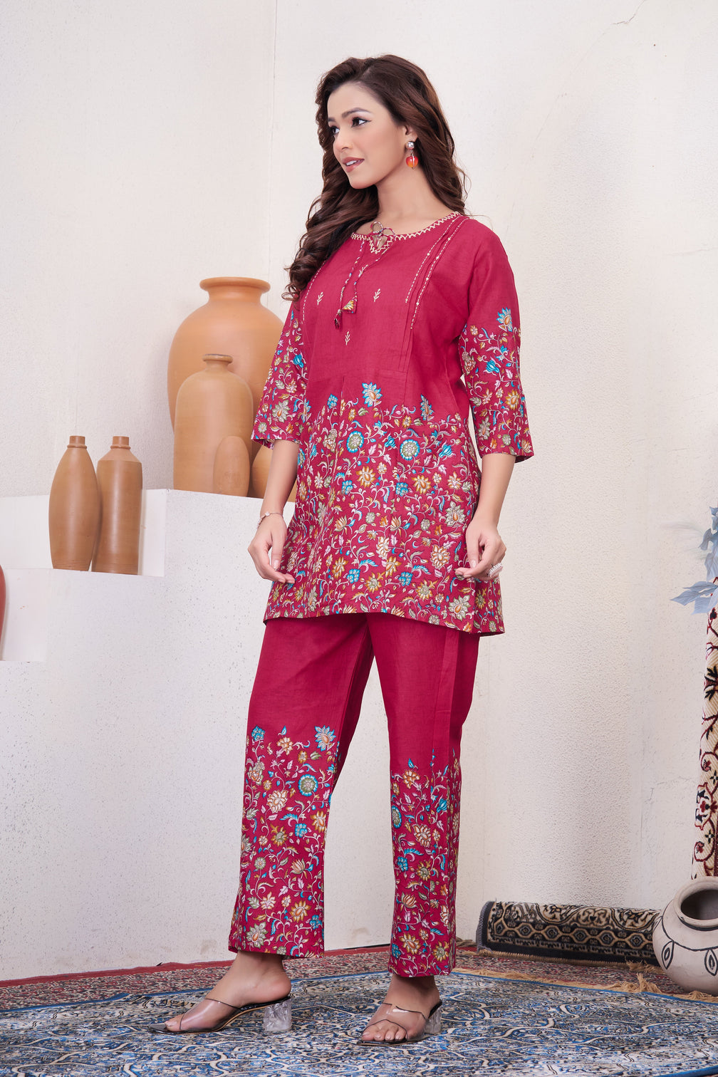Pure Cotton Printed Co-ord Set for Women
