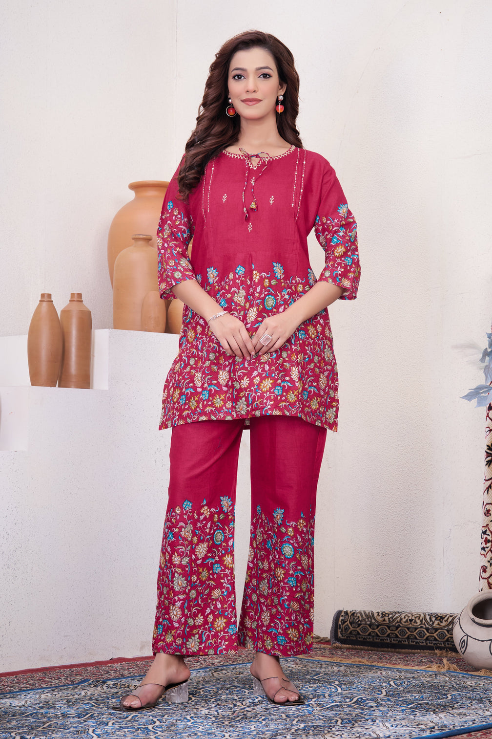 Pure Cotton Printed Co-ord Set for Women