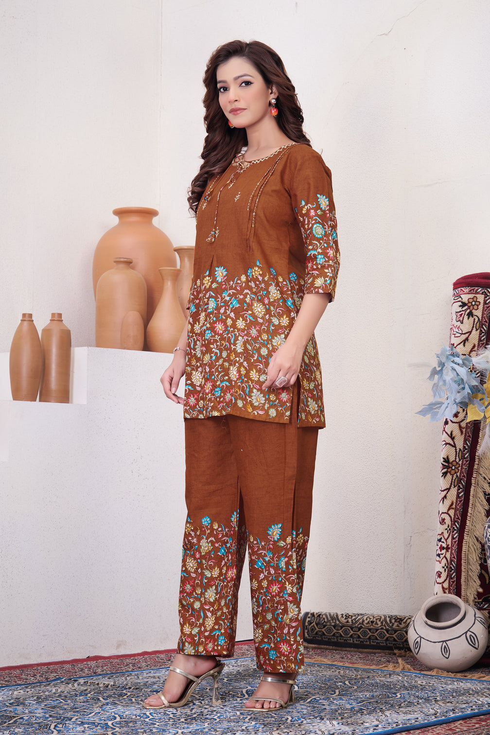 Pure Cotton Printed Co-ord Set for Women