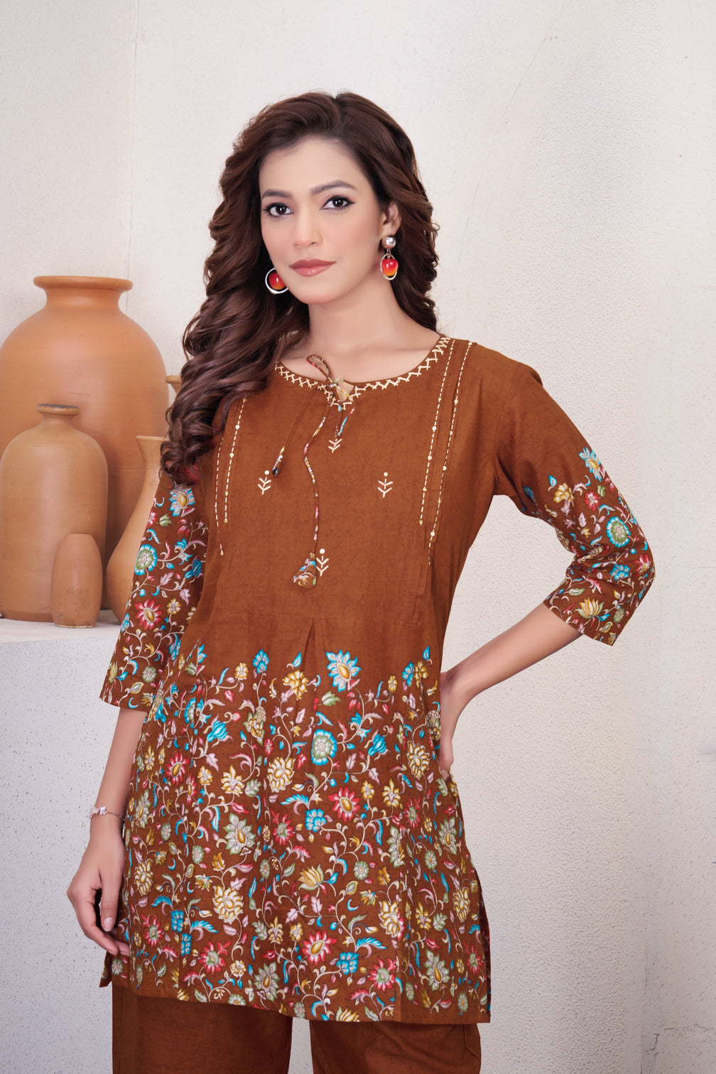 Pure Cotton Printed Co-ord Set for Women