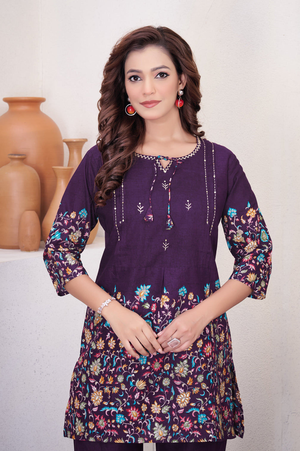 Pure Cotton Printed Co-ord Set for Women