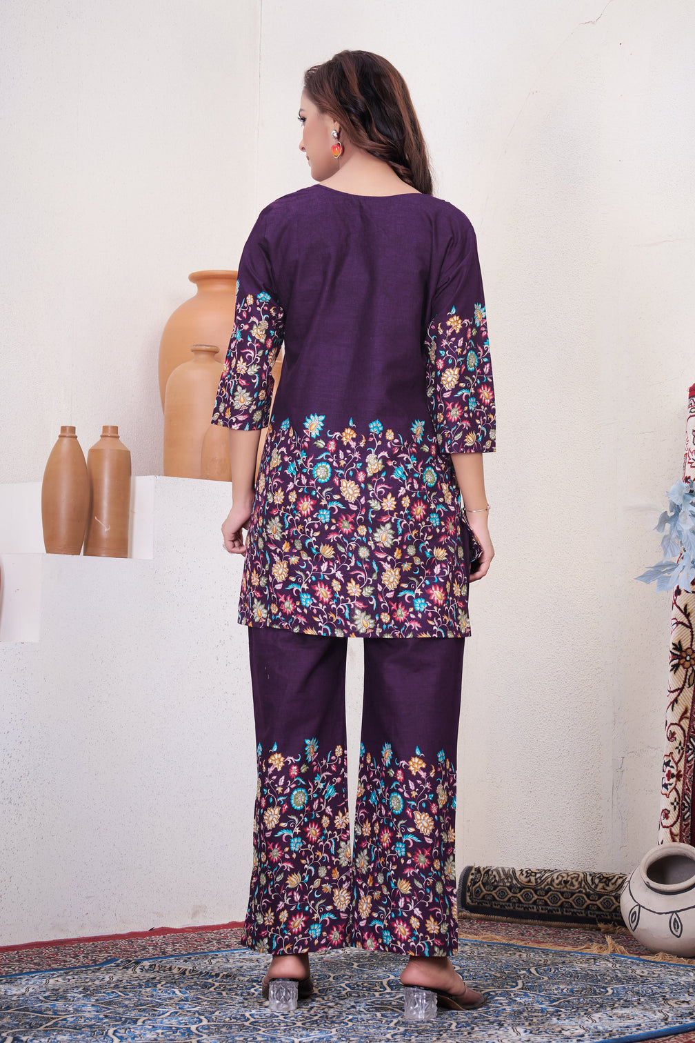 Pure Cotton Printed Co-ord Set for Women