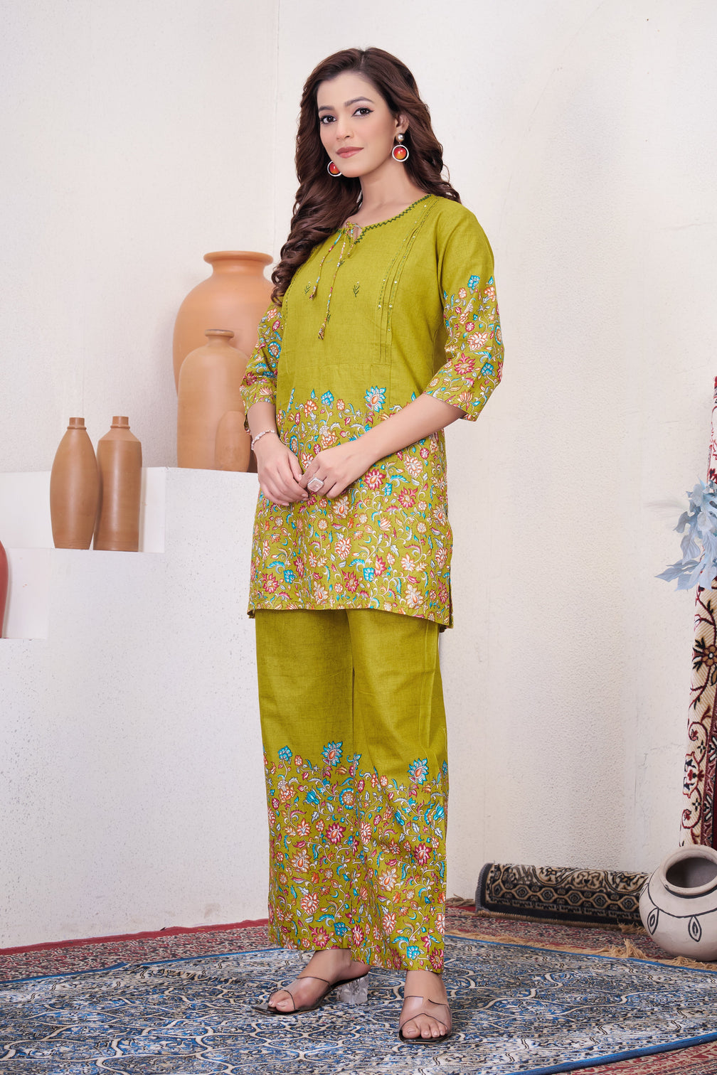 Pure Cotton Printed Co-ord Set for Women
