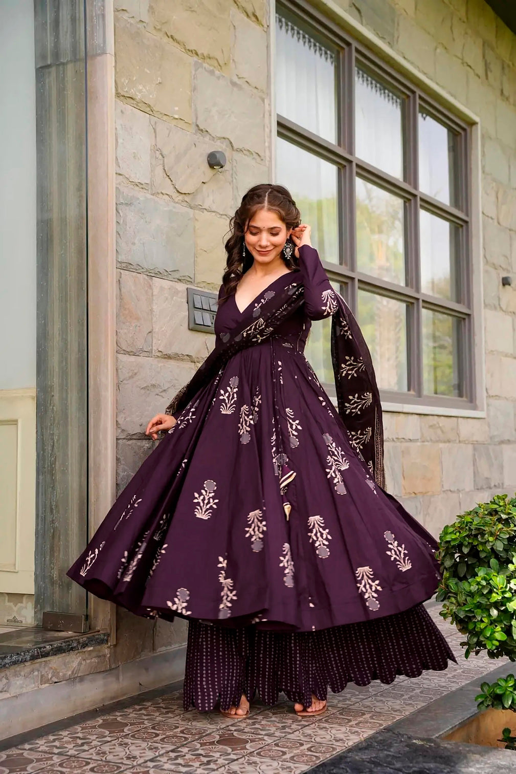 Pure Muslin Digital Print Kurti Pant Dupatta Set