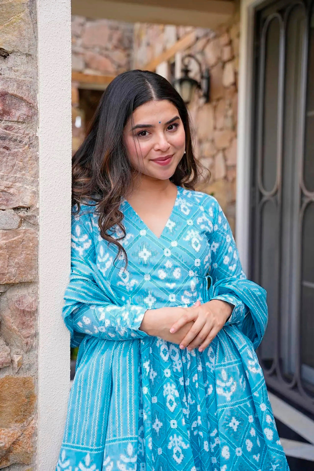Pure Muslin Digital Print Kurti Pant Dupatta Set