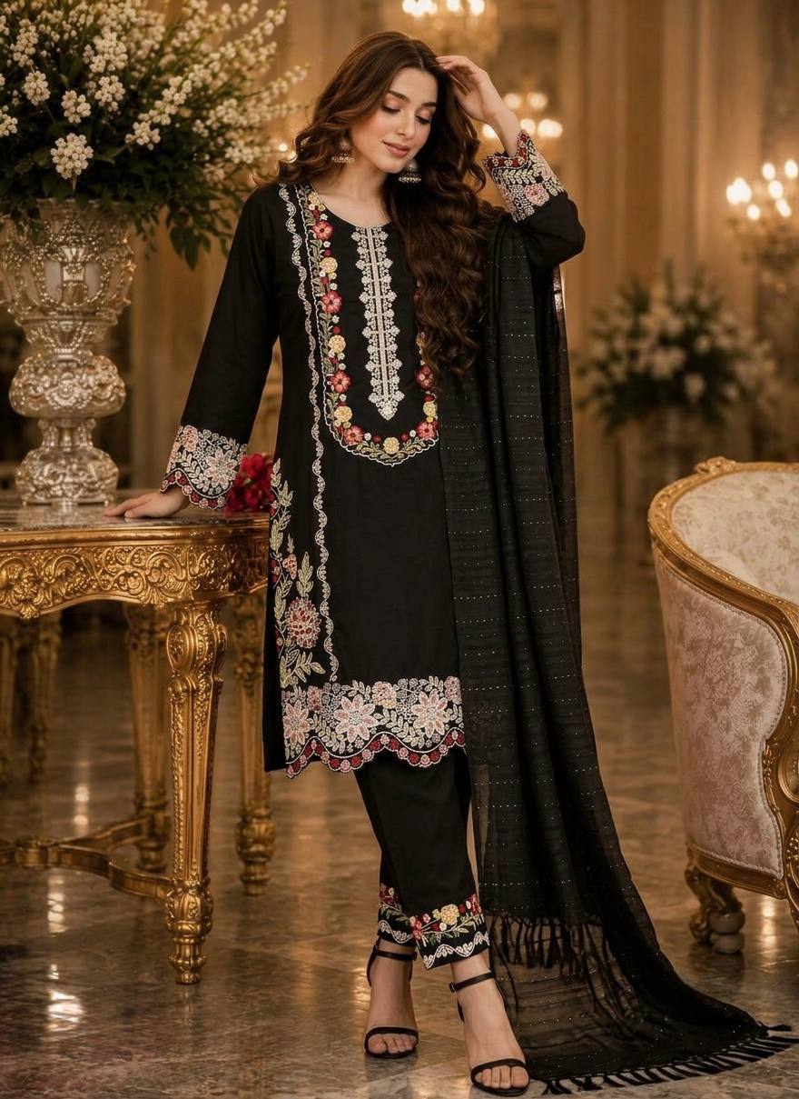 Pure Satin Rayon Kurta Pant Set