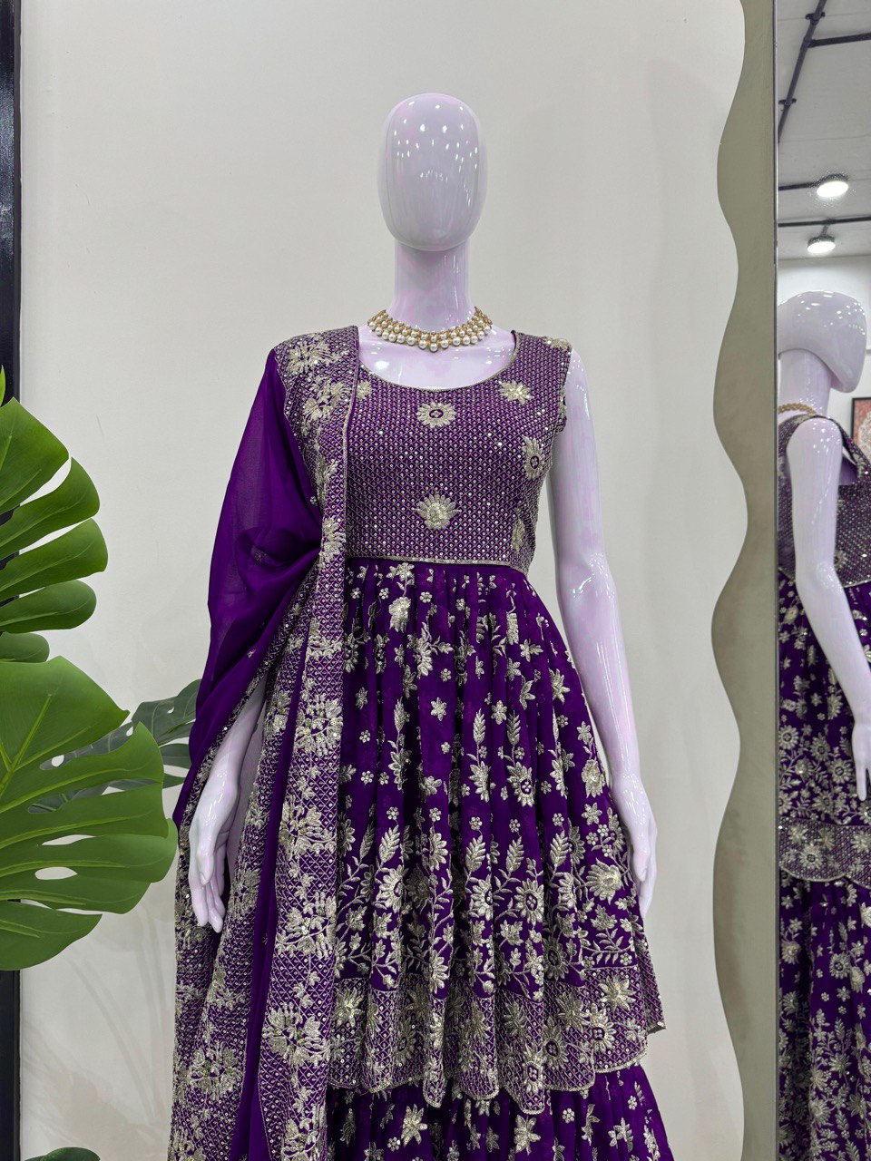 Purple Eid Special Elegant Sharara Set
